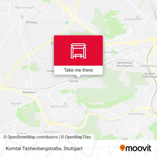 Korntal Tachenbergstraße map