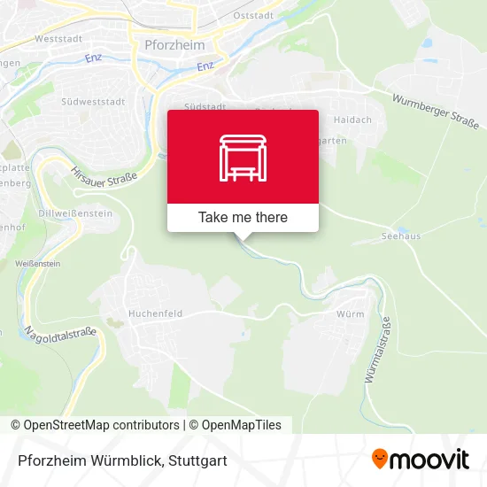 Карта Pforzheim Würmblick