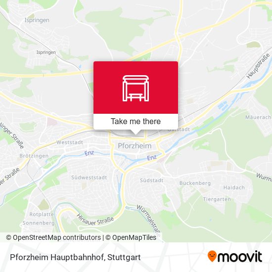 Pforzheim Hauptbahnhof map