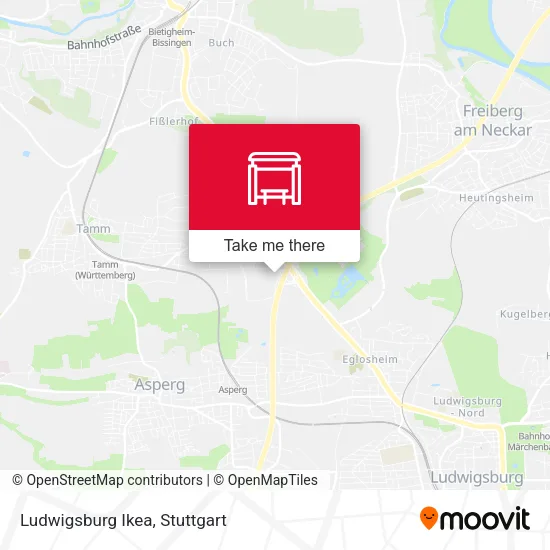Карта Ludwigsburg Ikea