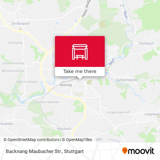 Карта Backnang Maubacher Str.