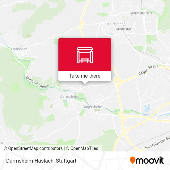 Карта Darmsheim Häslach