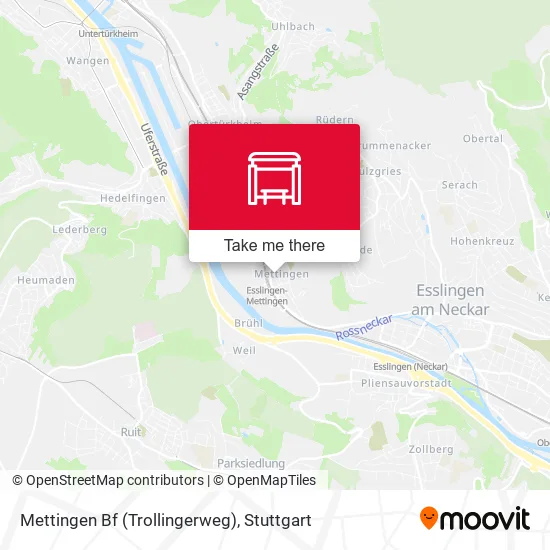 Карта Mettingen Bf (Trollingerweg)