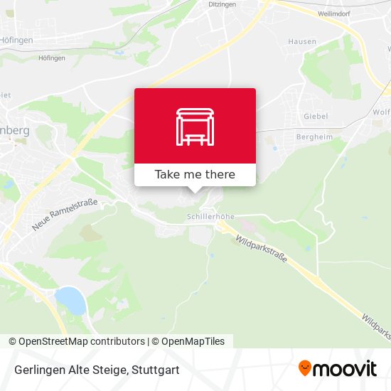 Gerlingen Alte Steige map