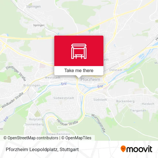Карта Pforzheim Leopoldplatz