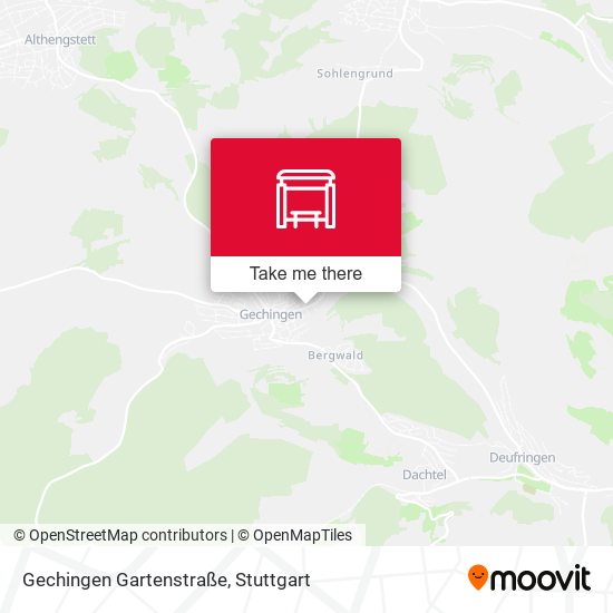 Карта Gechingen Gartenstraße