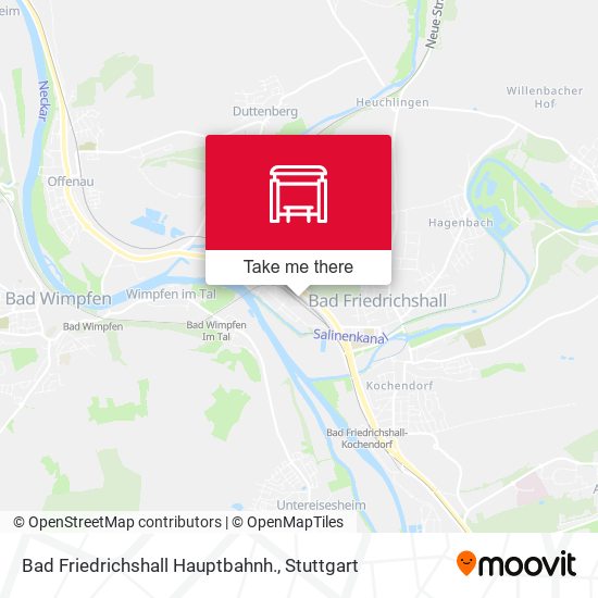 Bad Friedrichshall Hauptbahnh. map