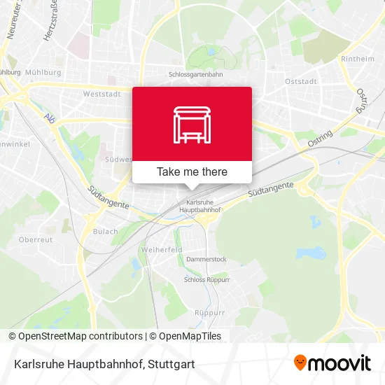 Карта Karlsruhe Hauptbahnhof