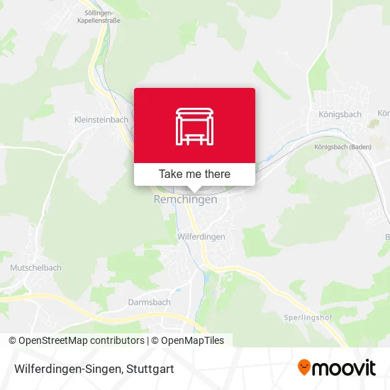 Карта Wilferdingen-Singen