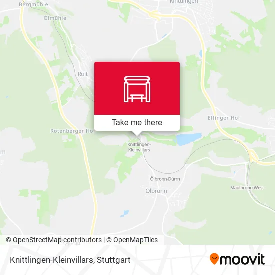 Карта Knittlingen-Kleinvillars