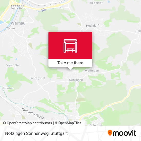 Карта Notzingen Sonnenweg