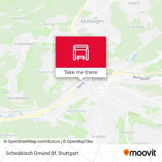 Карта Schwäbisch Gmünd Bf