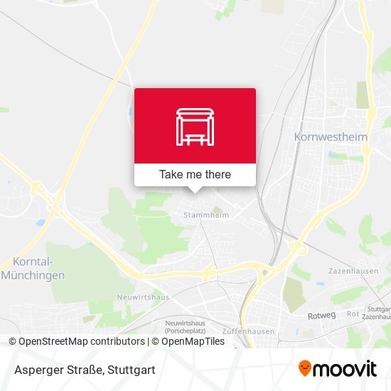 Карта Asperger Straße