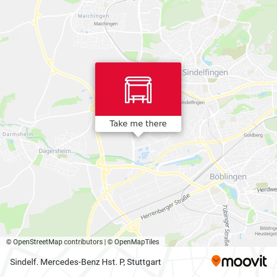 Sindelf. Mercedes-Benz Hst. P map