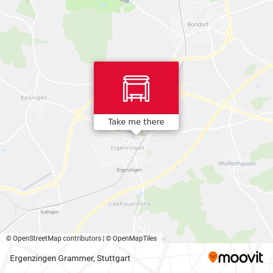 Карта Ergenzingen Grammer