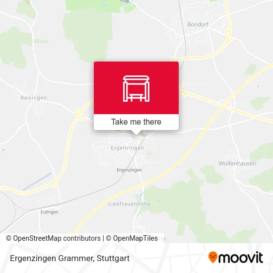 Карта Ergenzingen Grammer