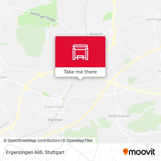 Карта Ergenzingen Aldi