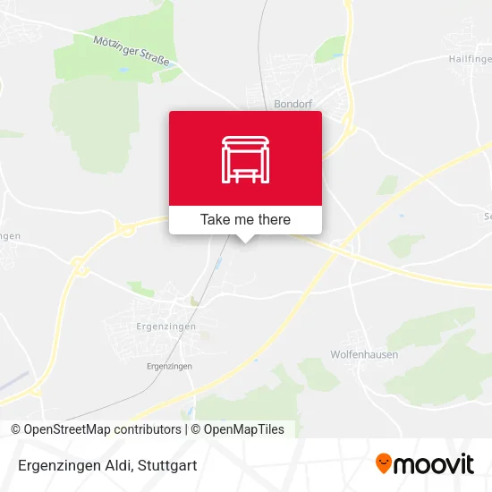 Карта Ergenzingen Aldi