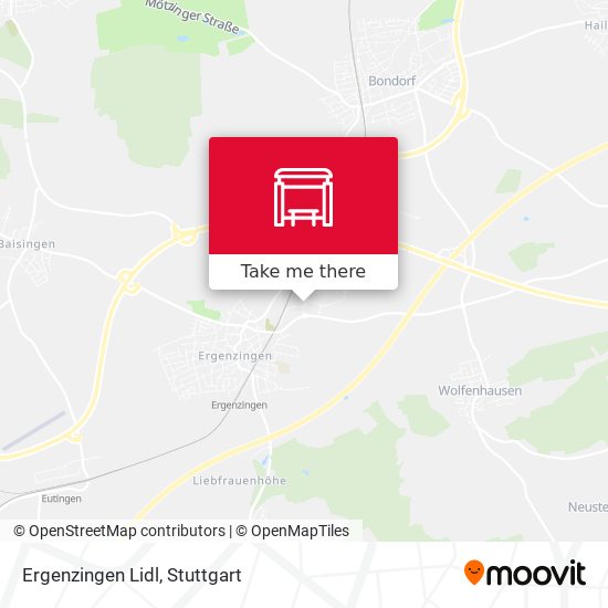 Карта Ergenzingen Lidl