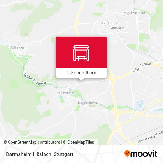 Darmsheim Häslach map