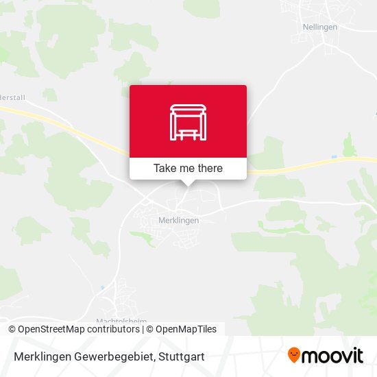Merklingen Gewerbegebiet map