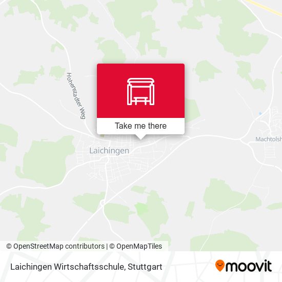 Laichingen Wirtschaftsschule map