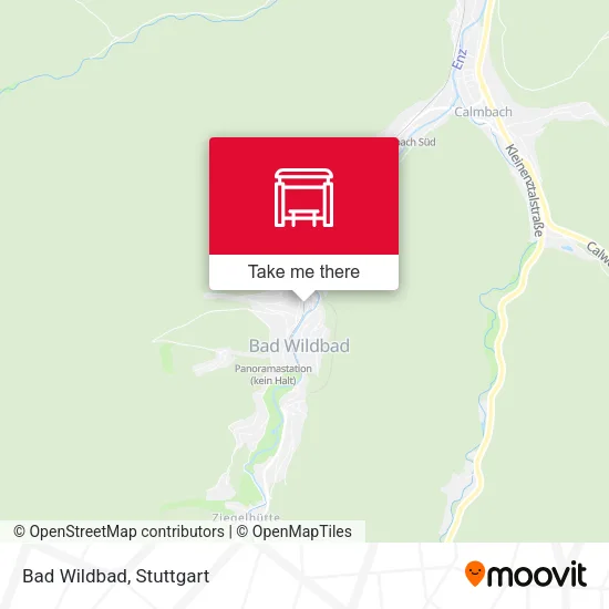 Карта Bad Wildbad