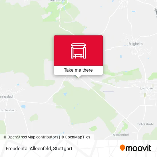 Карта Freudental Alleenfeld