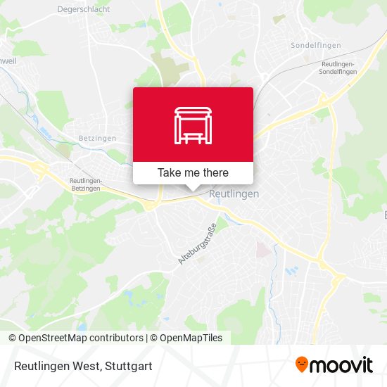 Карта Reutlingen West