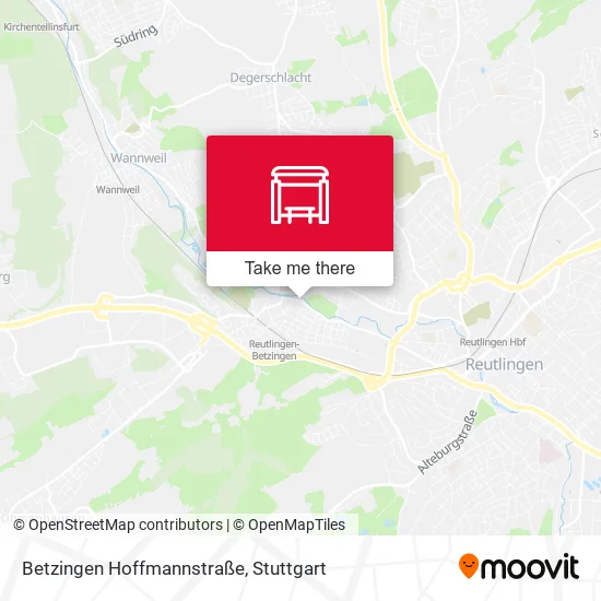 Карта Betzingen Hoffmannstraße