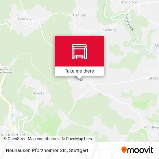 Neuhausen Pforzheimer Str. map