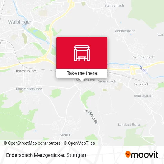 Карта Endersbach Metzgeräcker