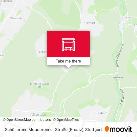 Карта Schöllbronn Moosbronner Straße (Ersatz)