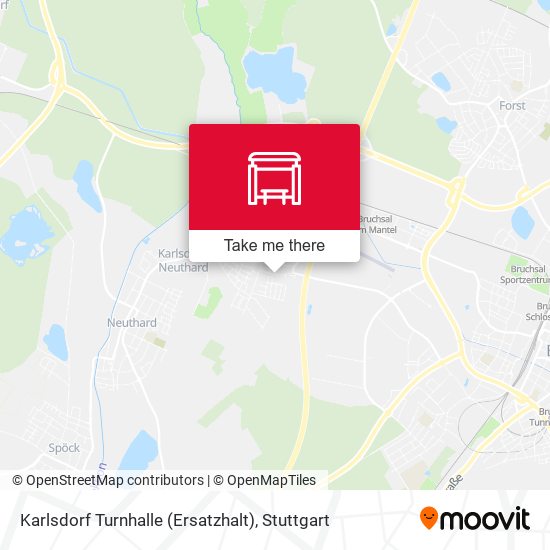 Karlsdorf Turnhalle (Ersatzhalt) map