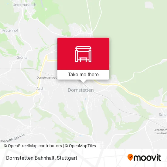 Карта Dornstetten Bahnhalt