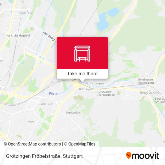Карта Grötzingen Fröbelstraße