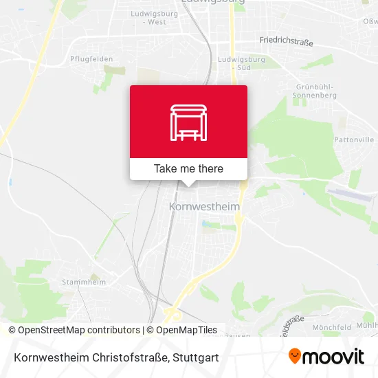 Карта Kornwestheim Christofstraße