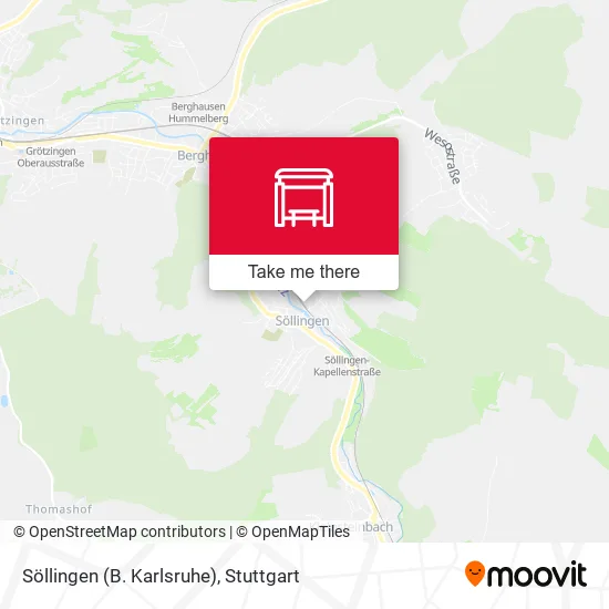 Карта Söllingen (B. Karlsruhe)