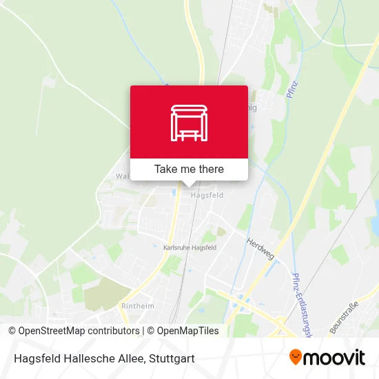 Hagsfeld Hallesche Allee map