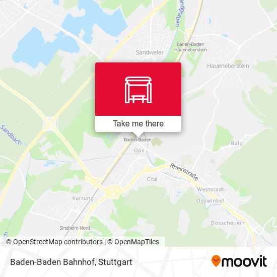 Карта Baden-Baden Bahnhof