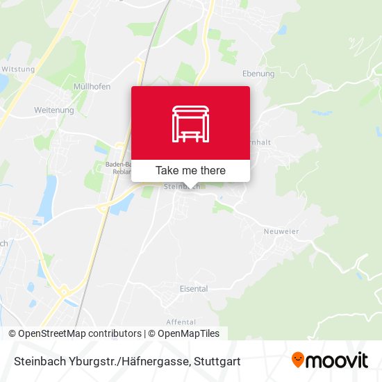 Steinbach Yburgstr. / Häfnergasse map