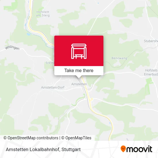 Карта Amstetten Lokalbahnhof