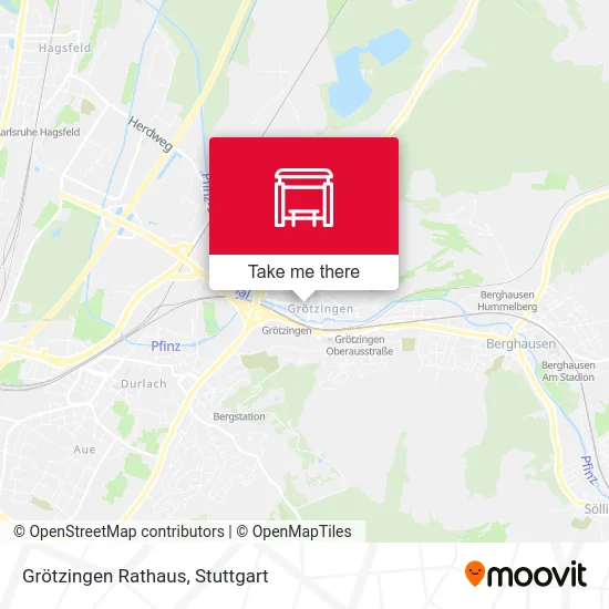 Карта Grötzingen Rathaus