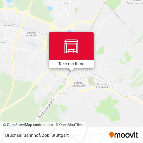 Карта Bruchsal Bahnhof/Zob