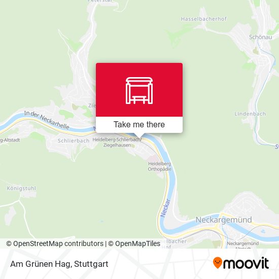 Am Grünen Hag map