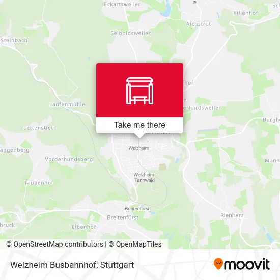 Welzheim Busbahnhof map