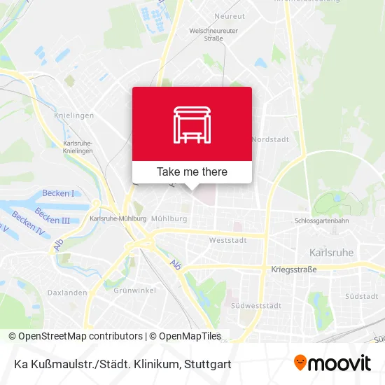 Карта Ka Kußmaulstr./Städt. Klinikum