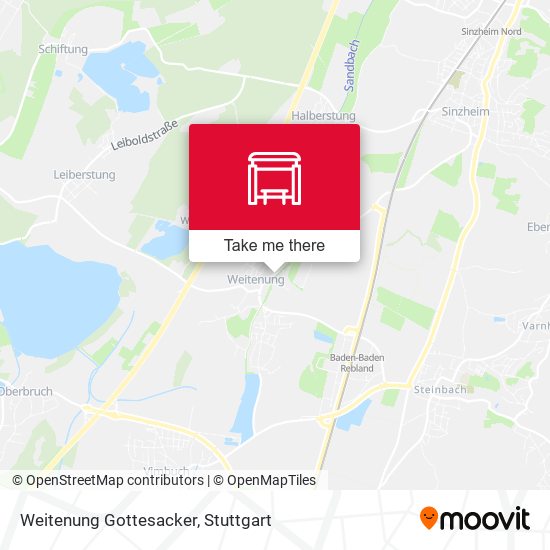 Карта Weitenung Gottesacker