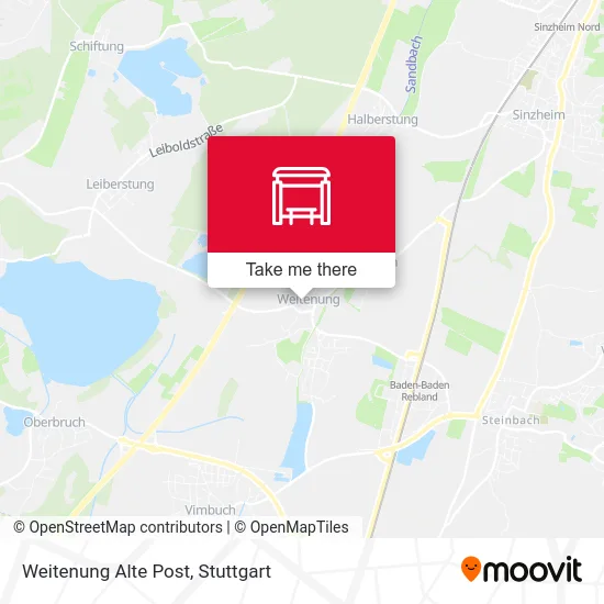 Карта Weitenung Alte Post