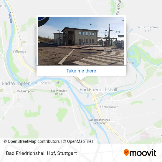 Bad Friedrichshall Hbf map